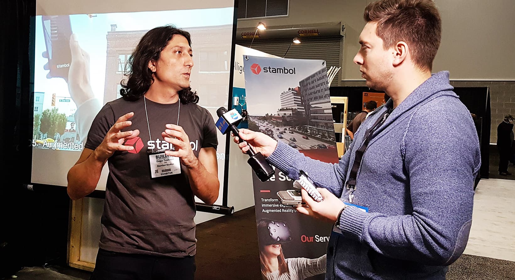 Stambol Studios CEO Dogu Taskiran talks with freelance journalist Evan Duggan